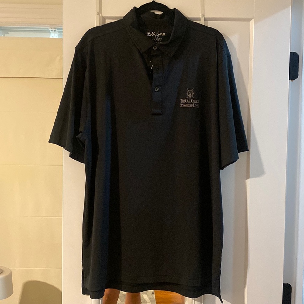 Bobby Jones The Old Course St Andrew’s Links Black XL New Polo